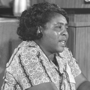 CIVIL RIGHTS LEADER FANNIE LOU HAMER FIGHTS FOR VOTING RIGHTS