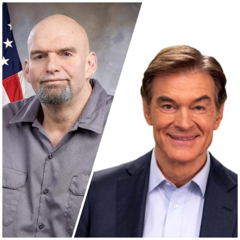 Democratic candidate John Fetterman (left) and Republican candidate Mehmet Oz (right) are up for election today, Nov. 8.