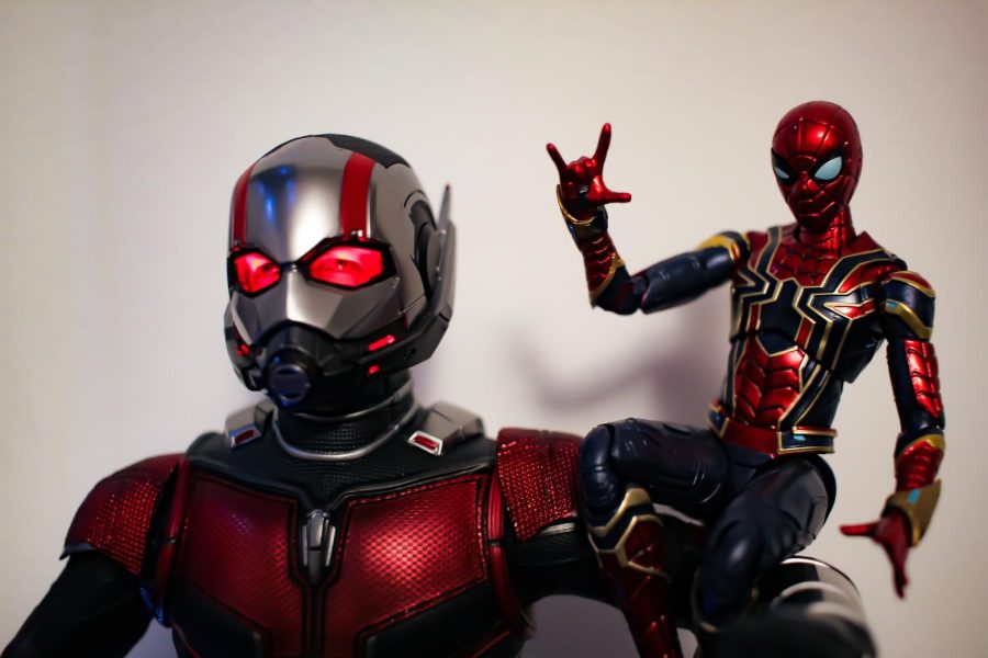 Antman and Spider-Man figures.