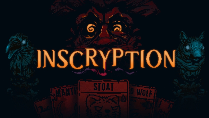 The official cover art for "Inscryption"