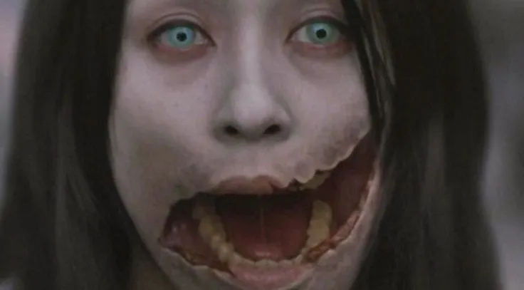 Kuchisake-onna in the movie "Carved: The Slit-Mouthed Woman" (2007)