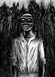 Credit/caption: “Zombie.” A Zombie, at twilight, in a field of cane sugar in Haiti. By Jean-Noël Lafargue.